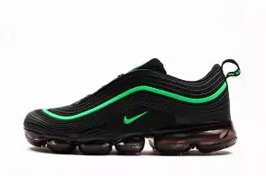 nike air vapormax 97 breathable lightweight cushion chaussures black grass green